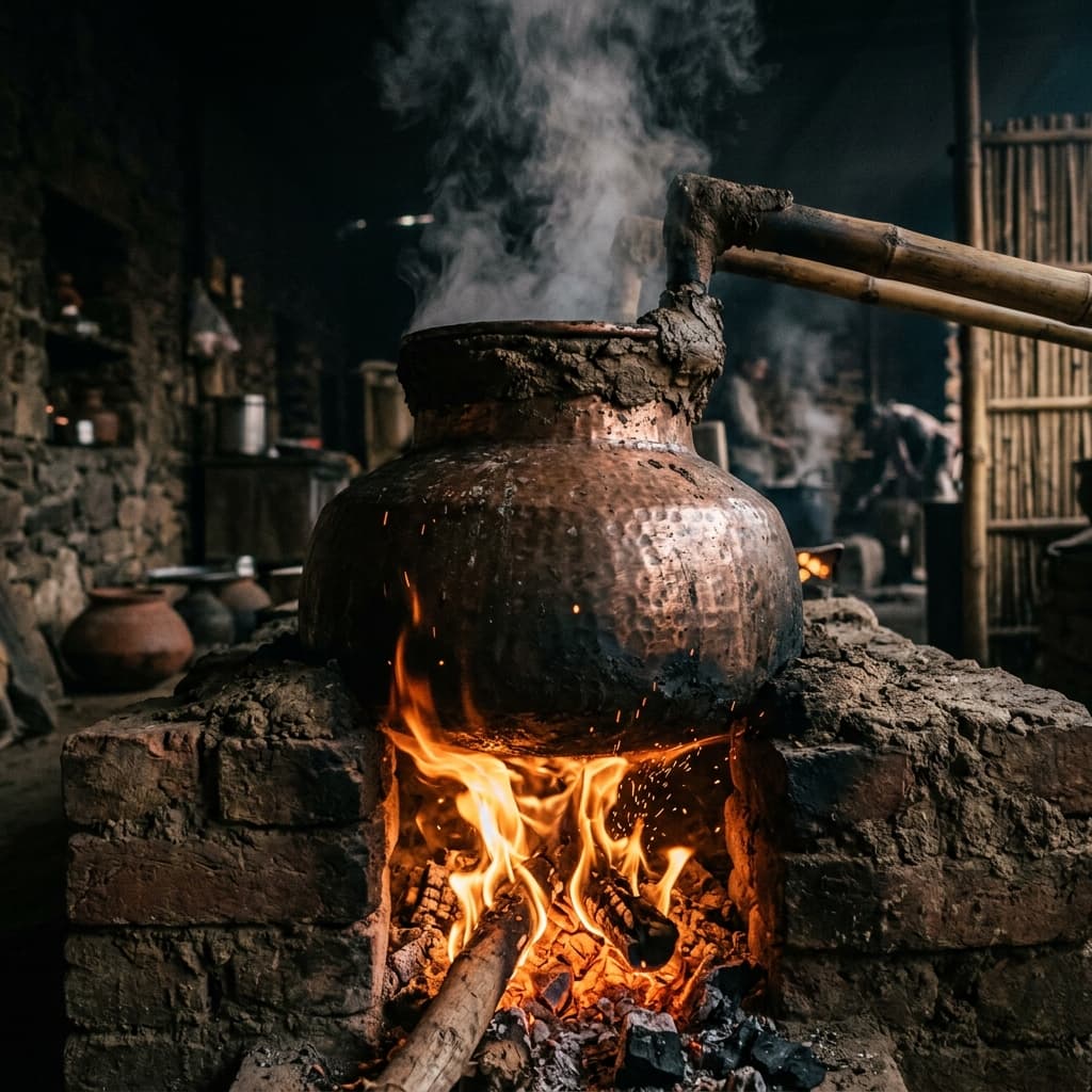 The Dying Art of Deg-Bhapka Distillation