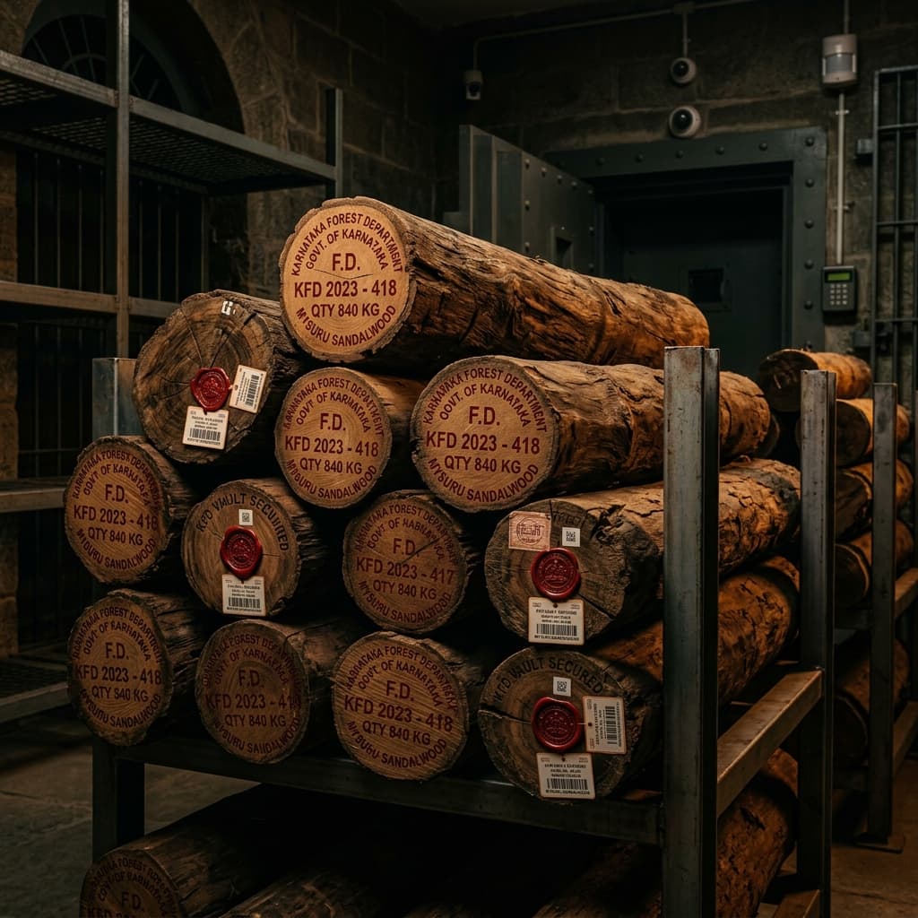 Sandalwood logs